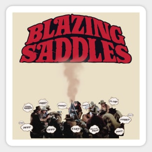 Blazing Saddles Campfire Fart Scene Sticker